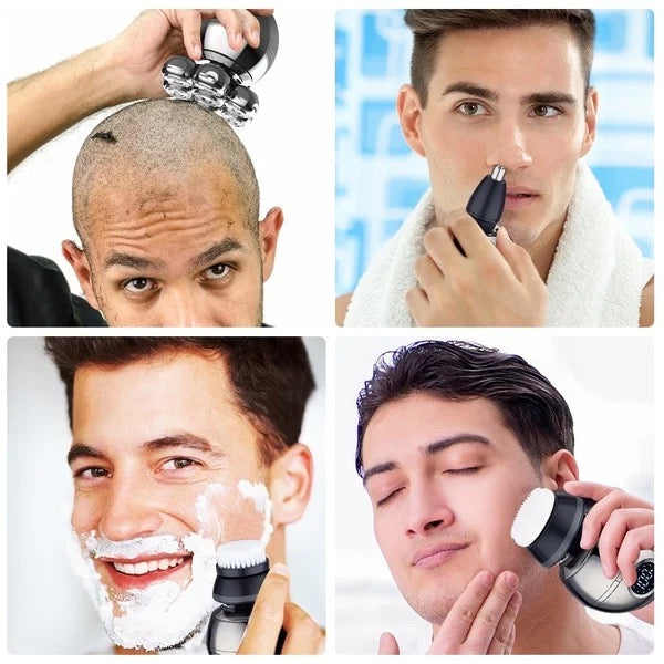 7 Head Bald Head Shaver for Men